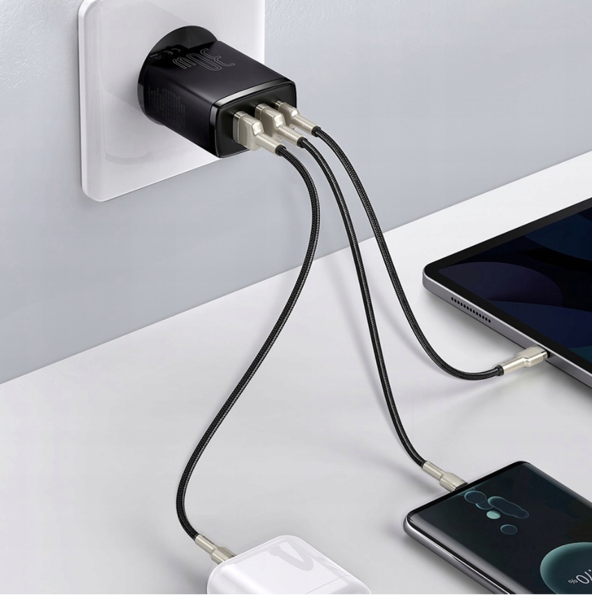 Baseus Ładowarka Sieciowa Usb Usb-C Qc 3.0 Pd 30W