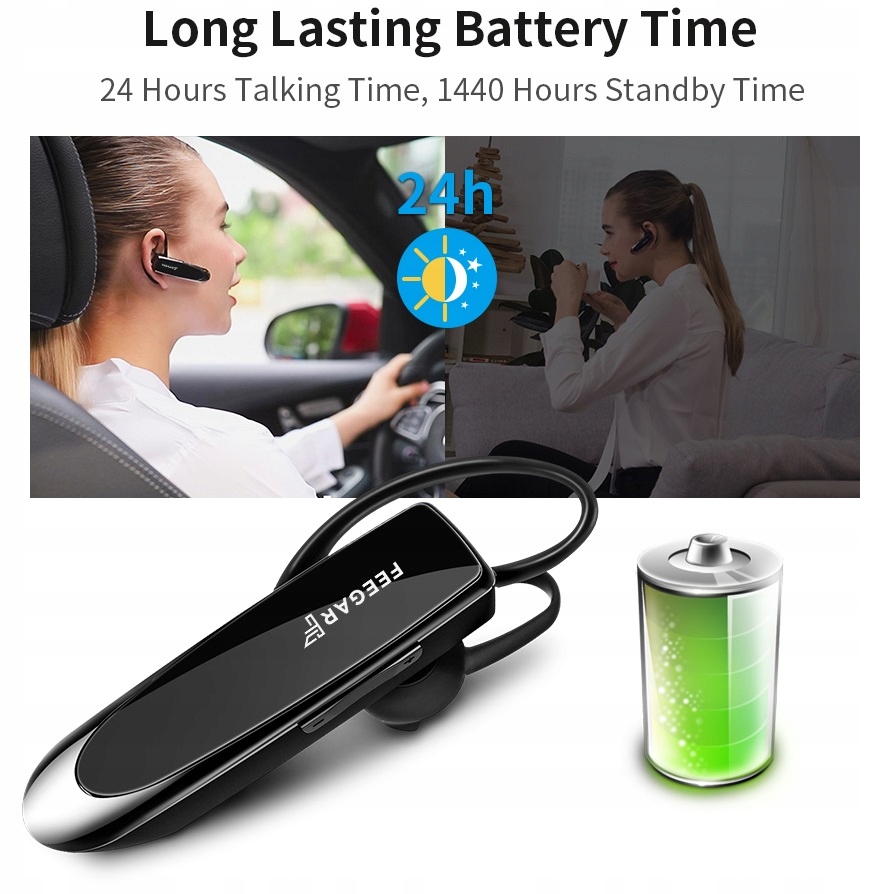 Zestaw Słuchawkowy Feegar Bf300 Bluetooth 5.0 24H