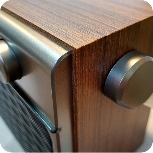 Radio Kuchenne Retro Drewniane Bluetooth Usb Fm Sd