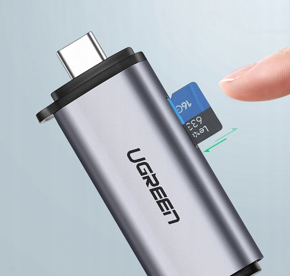 Ugreen Czytnik Kart Sd / Micro Na Usb / Usb-C 3.0