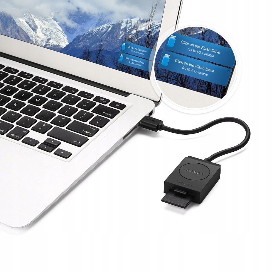 Ugreen Adapter Czytnik Kart Sd I Micro Sd Na Usb