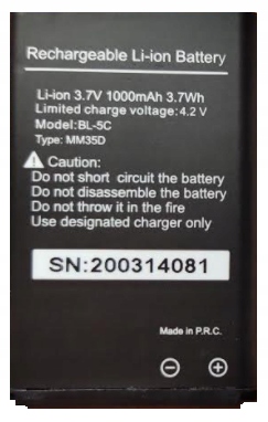 Oryg. Bateria Maxcom Mm400 430 450 460 132 335 136