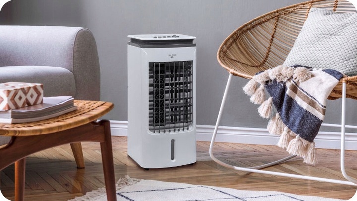 Klimator Przenośny Wodny 3W1 Nawilża Chłodzi