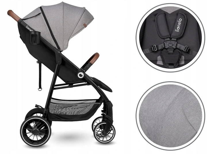 Wózek Spacerowy Lekki Lionelo Alexia Duże Koła