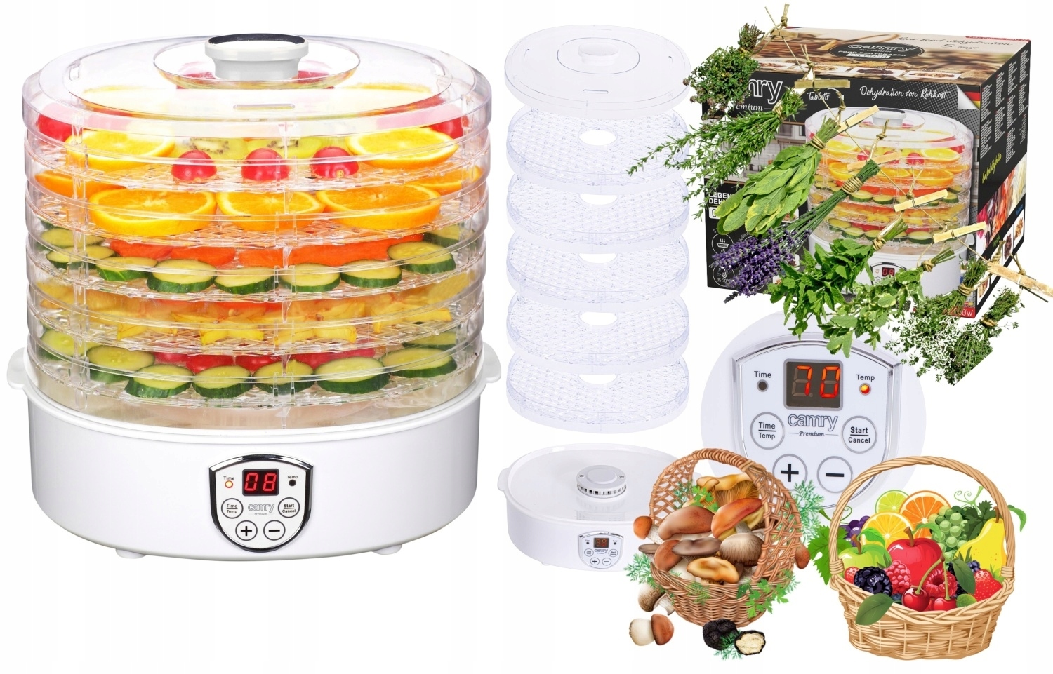 Suszarka Spożywcza Do Grzybów Owoców Warzyw Ziół