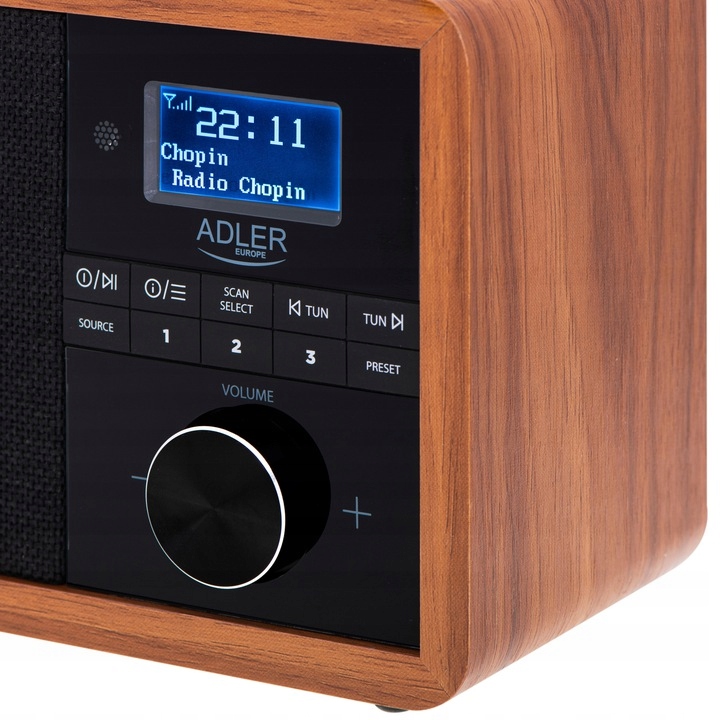 Radio Kuchenne Retro Bluetooth Fm Dab+ Usb Lcd Moc