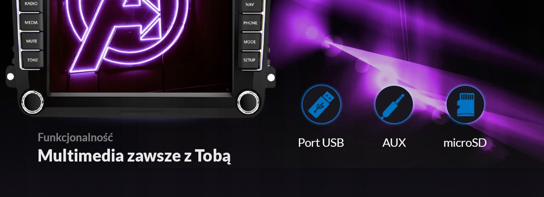 Radio Samochodowe Vordon Vw-910S Usb Bt