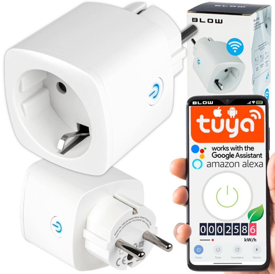 Programator Czasowy Smart Wifi Tuya Plug Watomierz