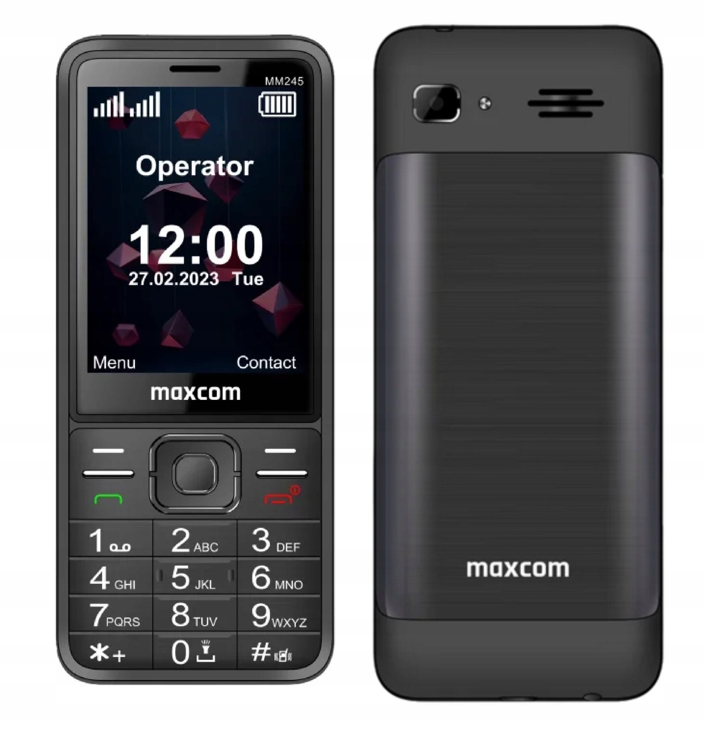 Telefon Maxcom Classic Mm245 4G, Usb-C, Lte, Dual Sim, Ekran 2.8