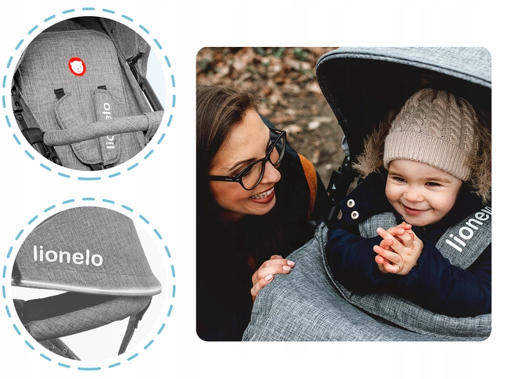 Wózek Spacerowy Lionelo Annet Moskitiera Duże Koła