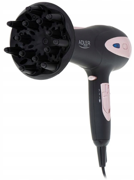 Suszarka Do Włosów Z Dyfuzorem Jonizacją 2400W Wielofunkcyjna Zimny Nawiew