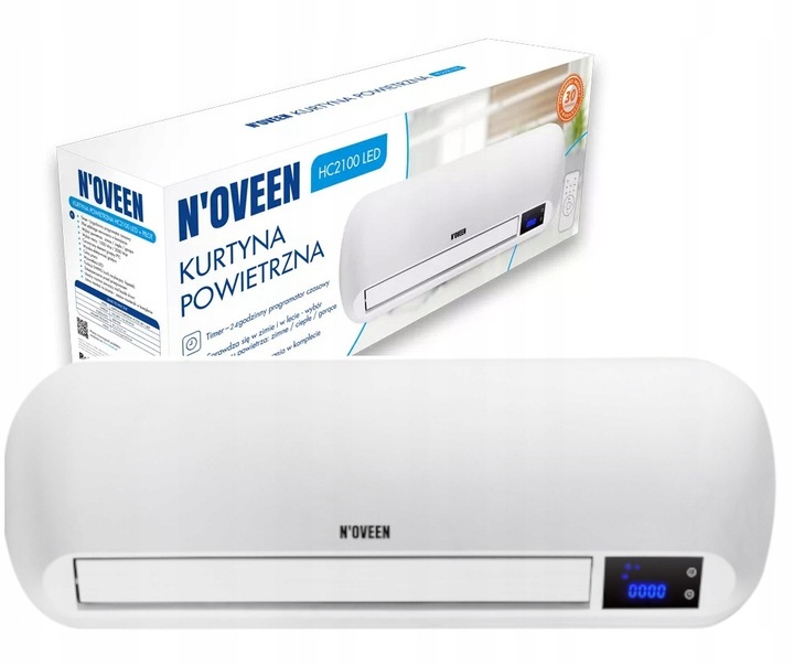 Kurtyna Powietrzna Grzejnik Oscylacja Timer