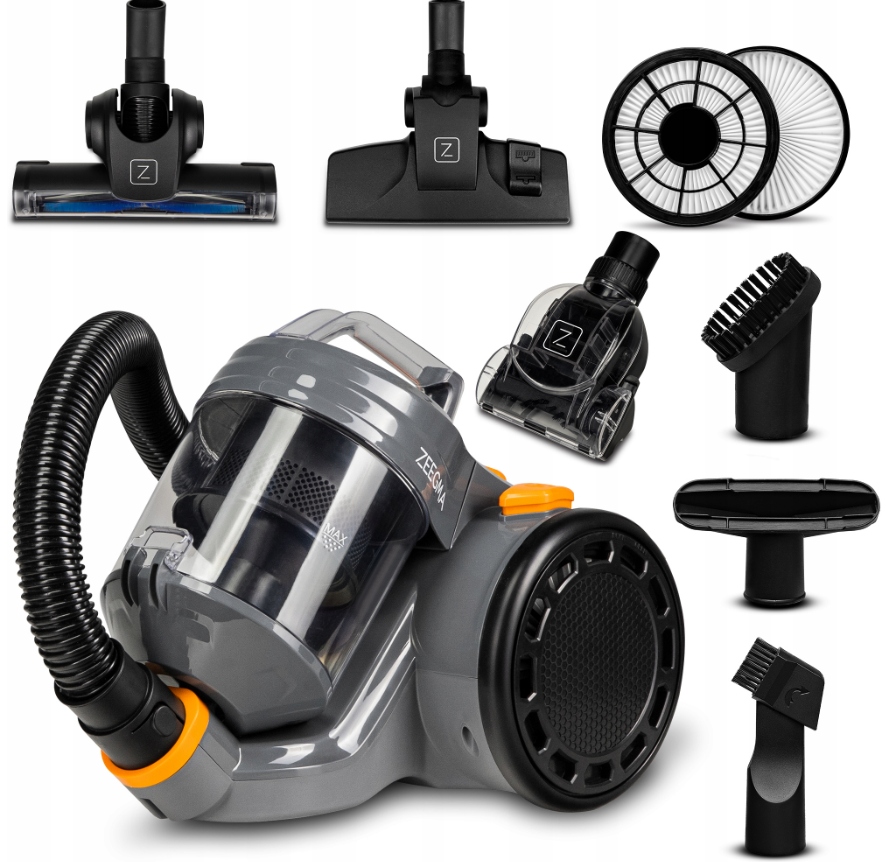 Odkurzacz Bezworkowy Domowy 4000W 5Końcówek Zonder Base Jet