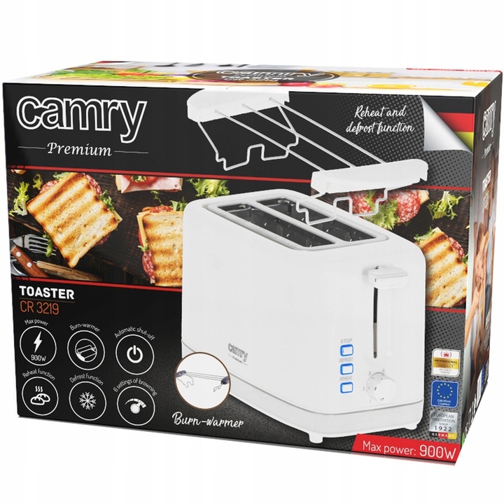 Toster Opiekacz Do Kanapek Tostów Grzanek 2 Kromki