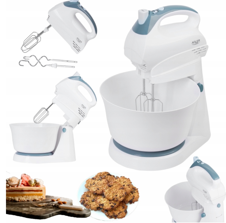 Mikser Z Misą Obrotową 3L 5 Prędkości + Turbo 300W