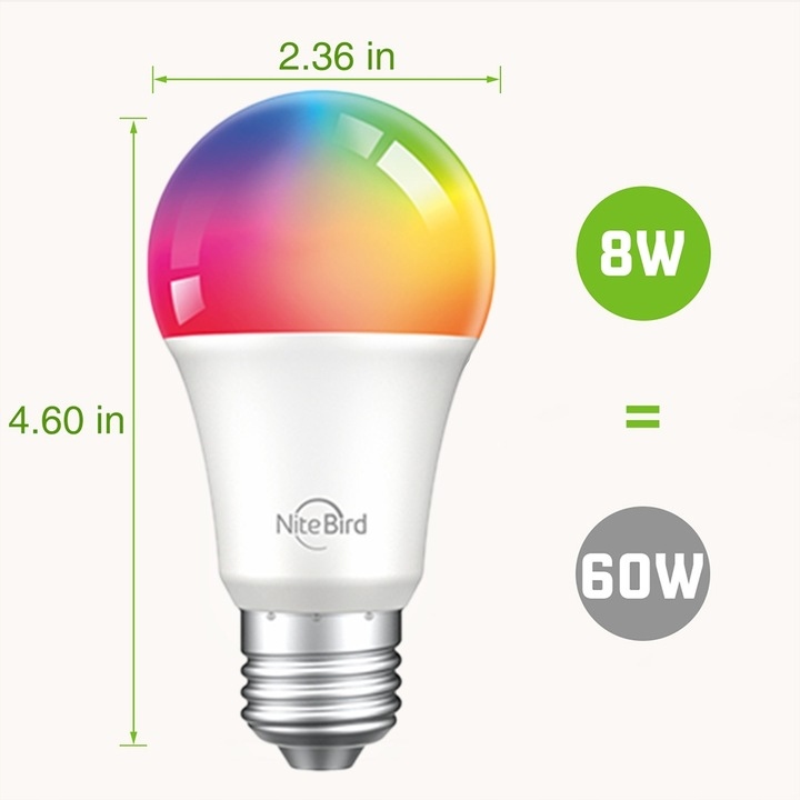 Gosund Inteligentna Żarówka Led Rgb Wifi Wb4 E27