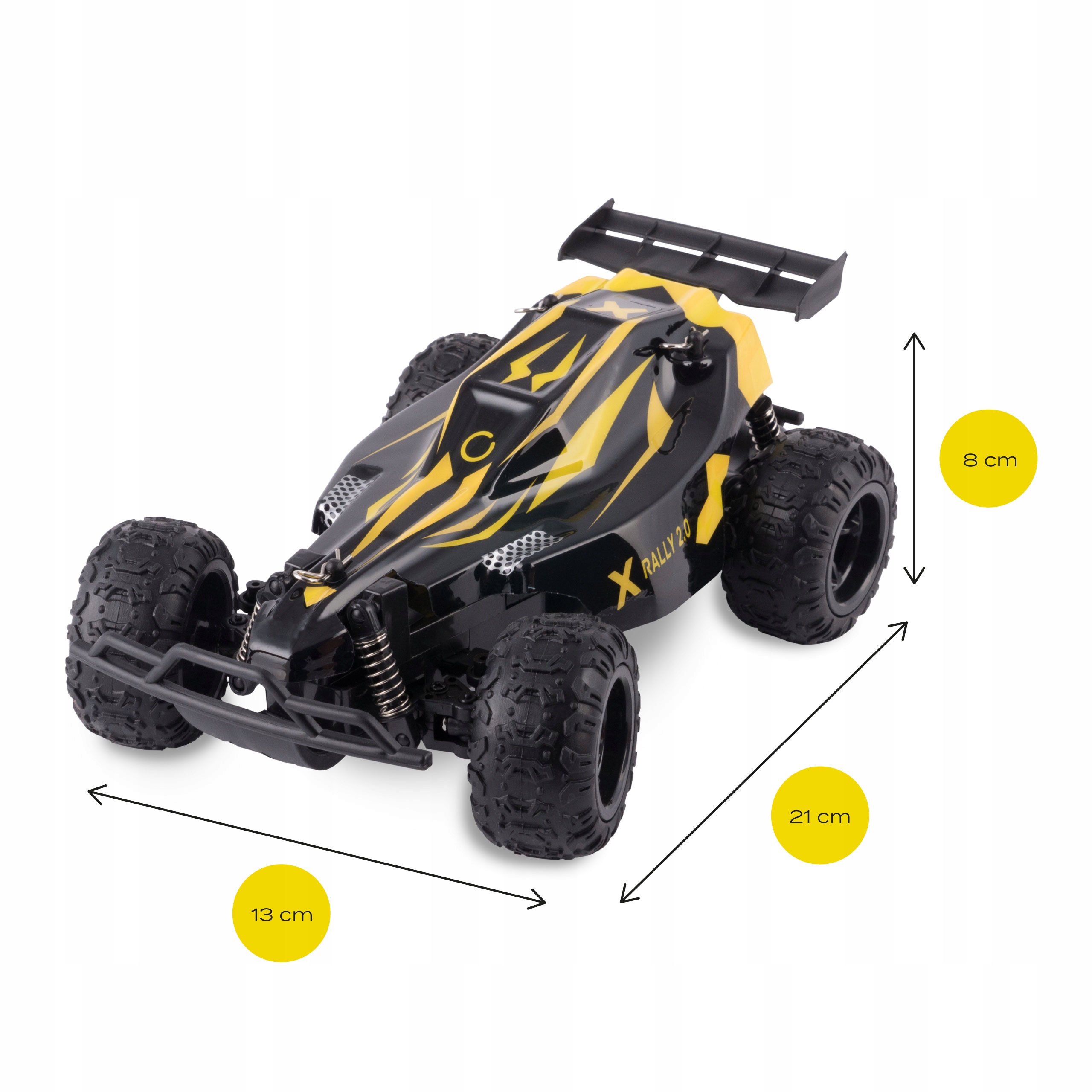 Samochód Zdalnie Sterowany Auto Rc Rally 20Km/H Dwa Akumulatory Napęd N Tył