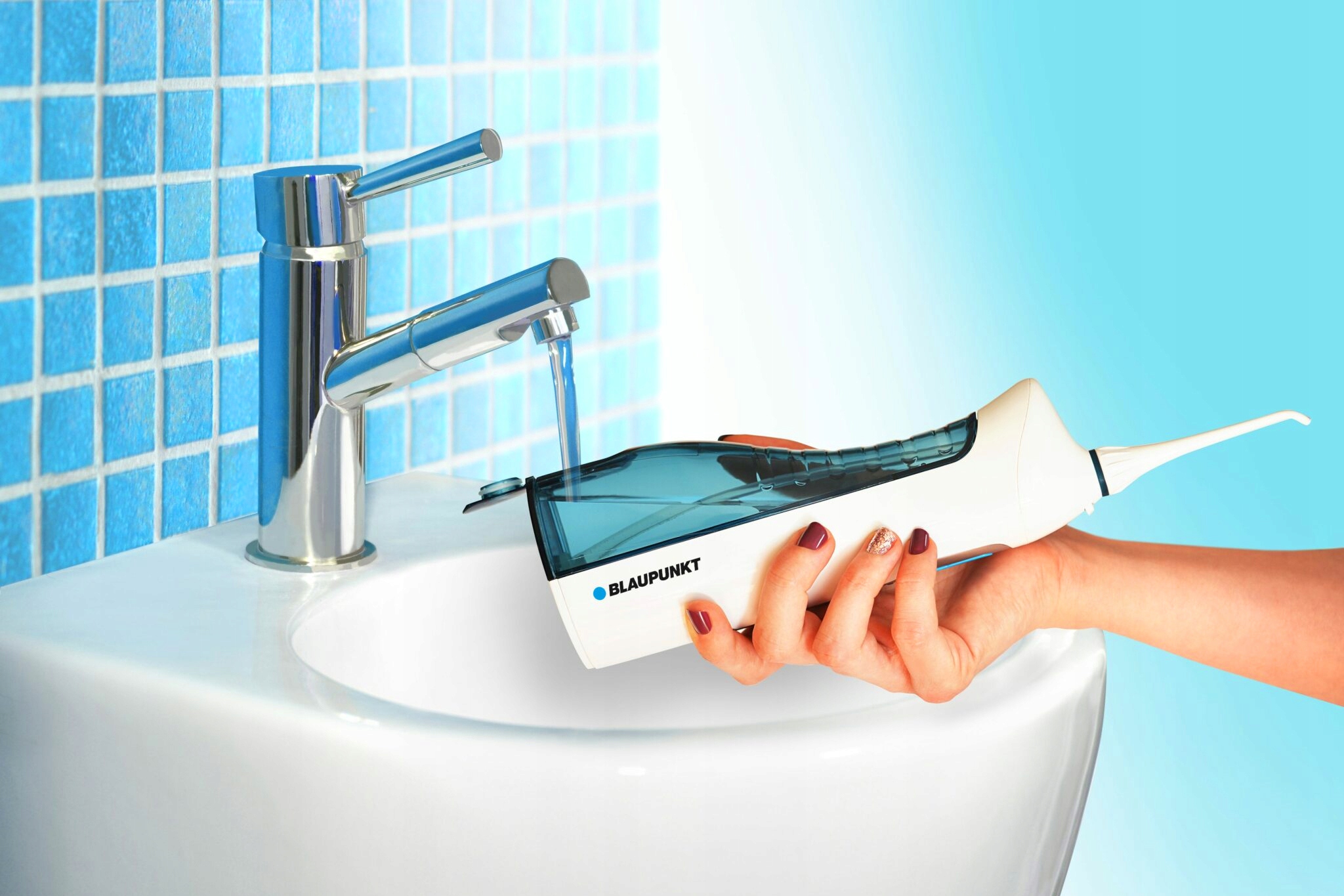 Bezprzewodowy Irygator Do Zębów Timer 3 Tryby Pracy Blaupunkt Dir501