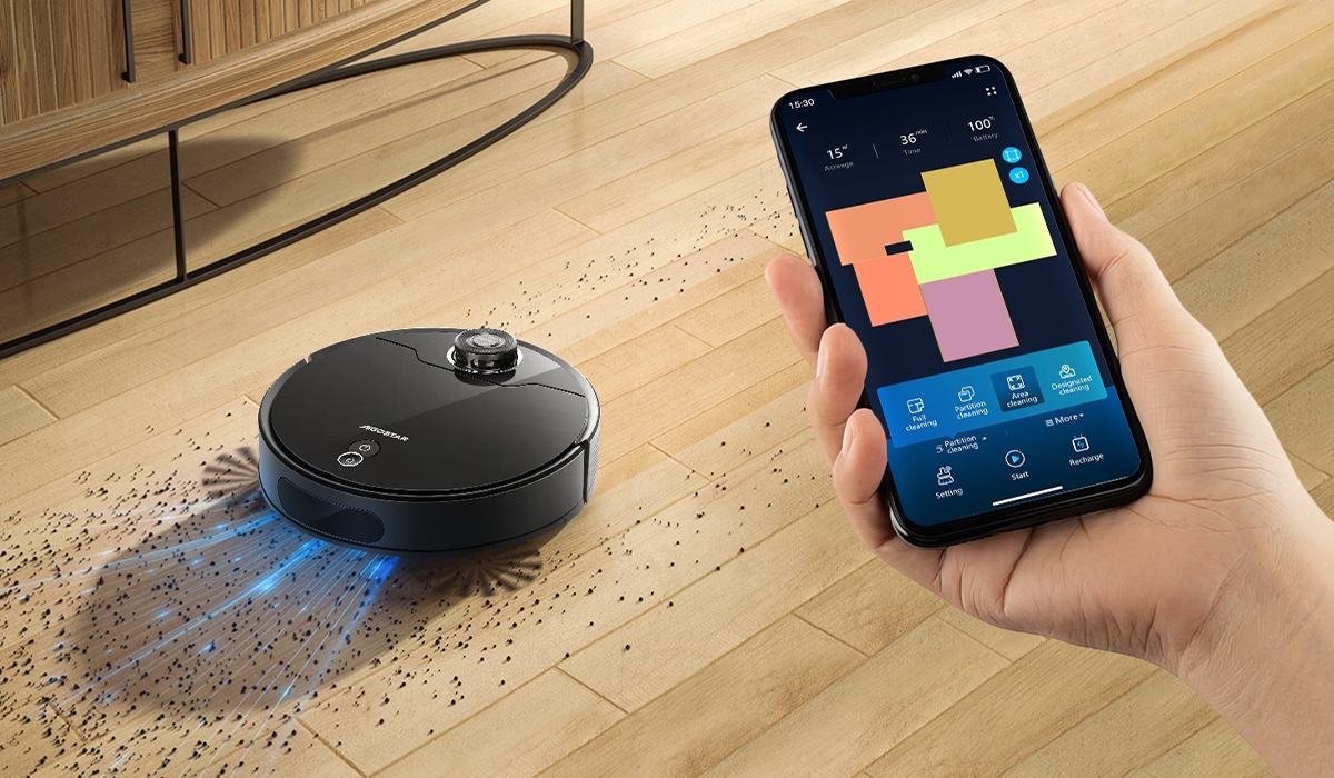 Inteligentny Robot Sprzątający Aigostar Z Laserem