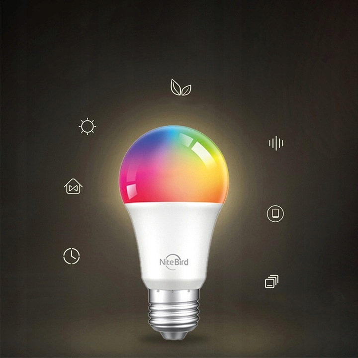 Gosund Inteligentna Żarówka Led Rgb Wifi Wb4 E27