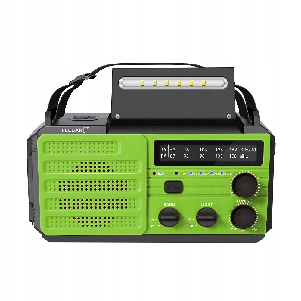 Feegar Oze Radio Solar Powerbank 8000Mah Latarka