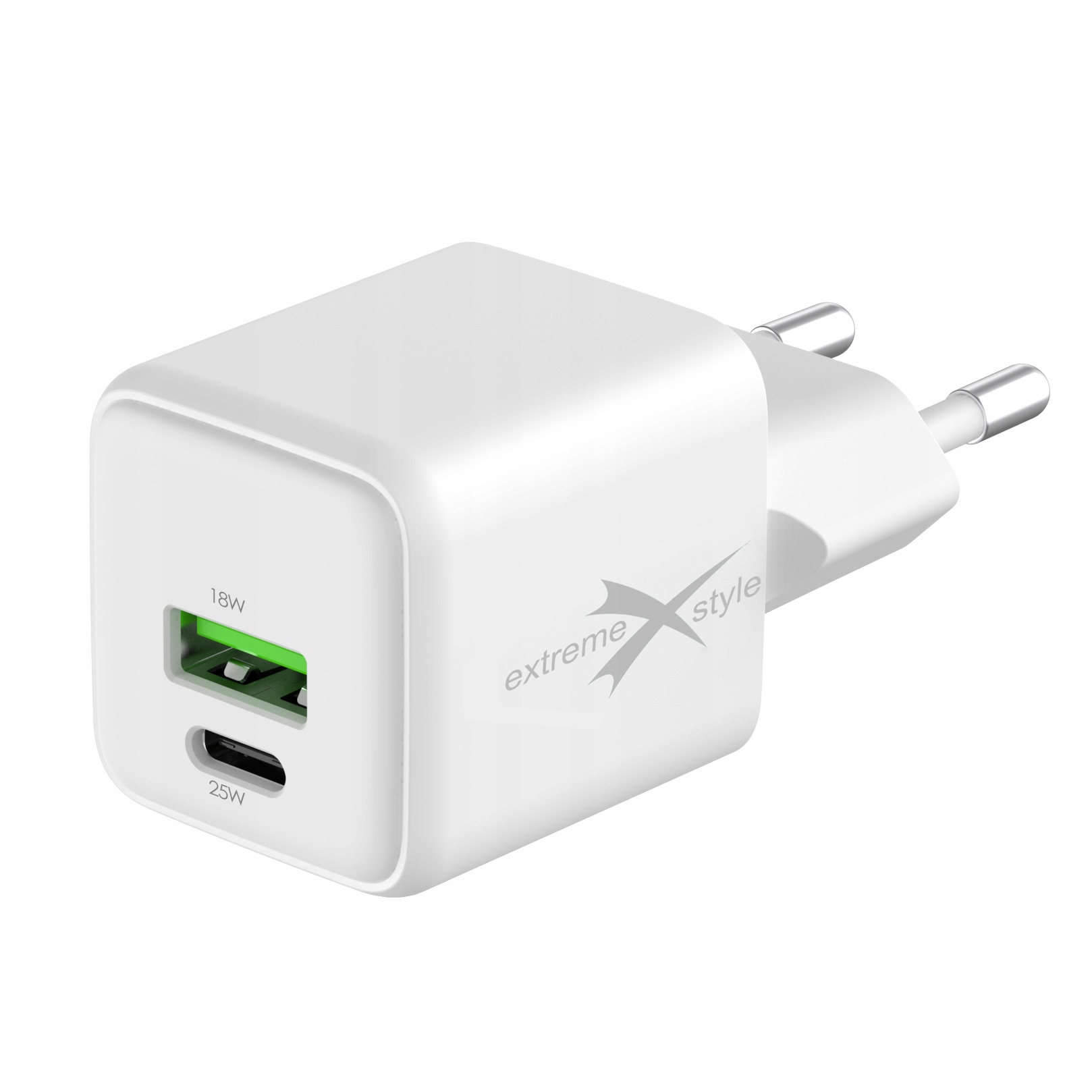 Ładowarka Sieciowa Extremestyle Usb Typ-C + Usb - Gan Evo - 25 W