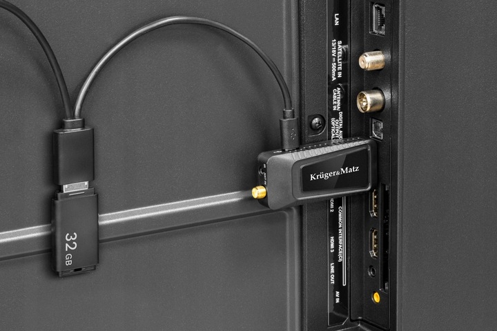 Tuner Dvb-T2 Krugermatz H.265 Hevc Dekoder Do Hdmi