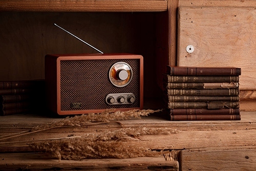 Radio Kuchenne Retro Bluetooth Fm/Am Regul. Tonów