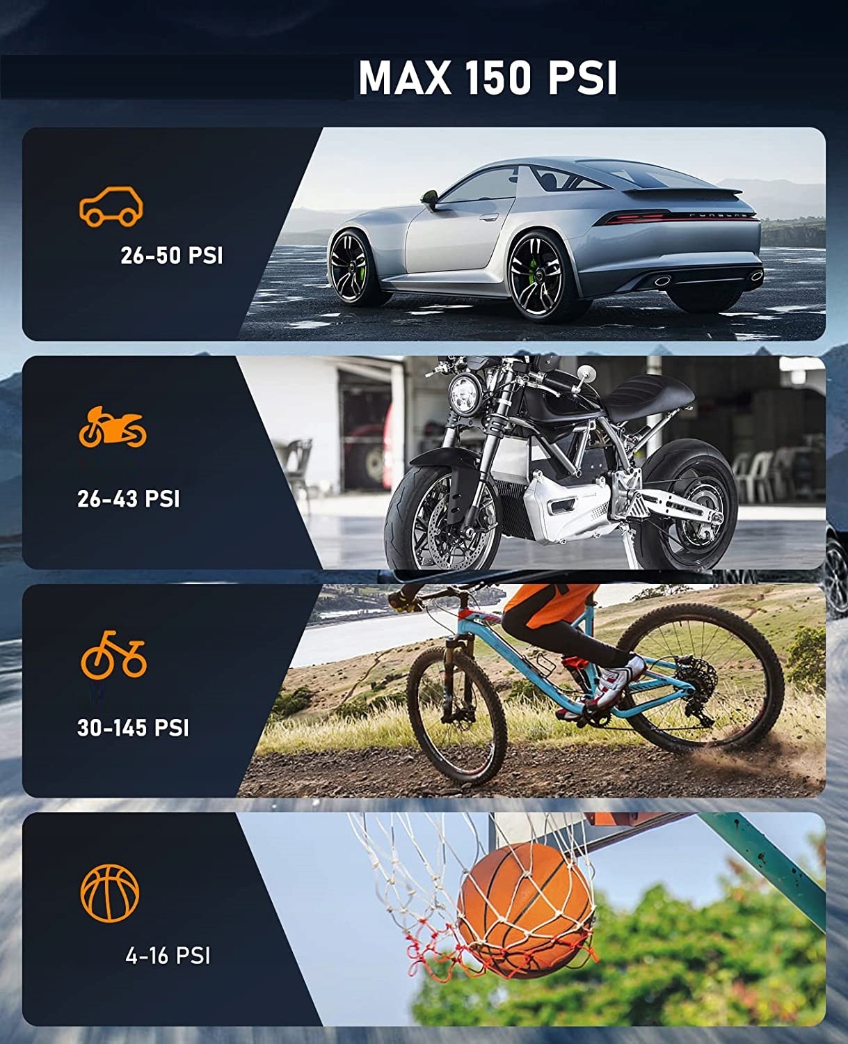 Kompresor Samochodowy Feegar Pompka Sprężarka 12V