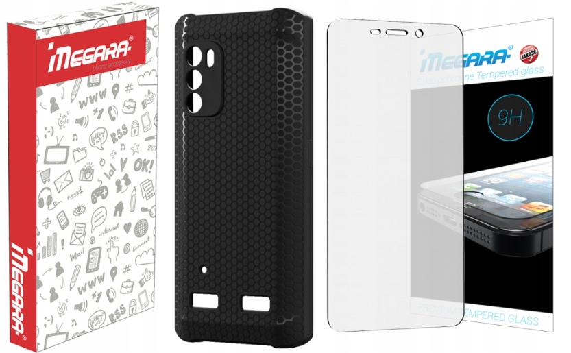 Szkło Hartowane 9H + Etui Do Myphone Hammer Iron 4