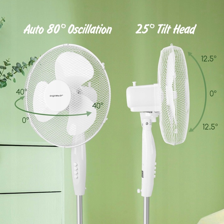 Wentylator Stojący Podłogowy Wydajny 3 Tryby 40W