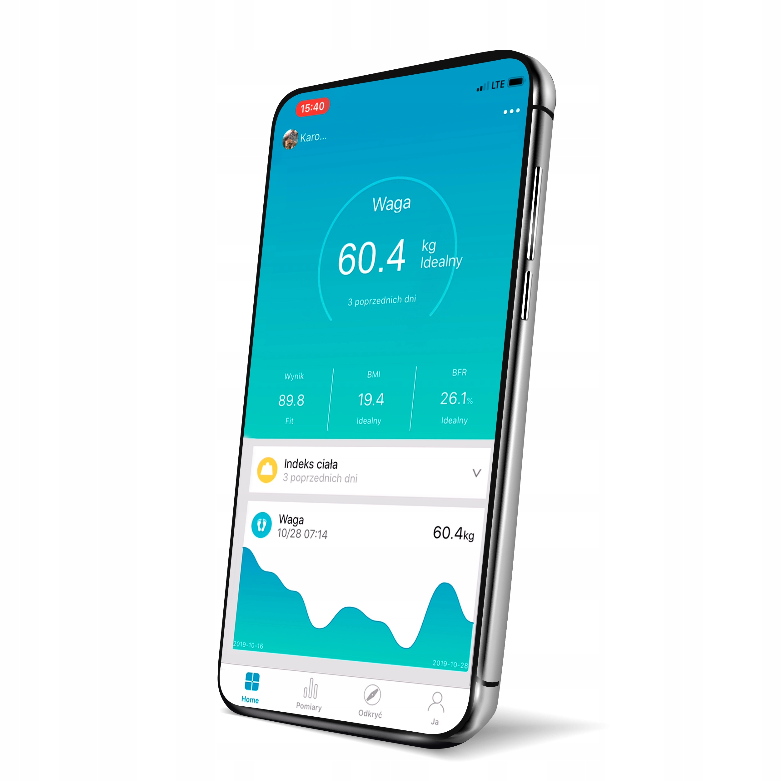 Waga Analityczna Łazienkowa Smart Czarna 17W1 Ios Android Zeegma