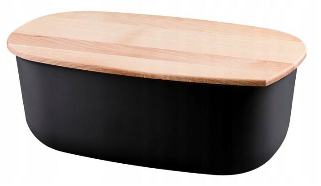 Chlebak Pojemnik Na Chleb Pieczywo Czarny Bukowy