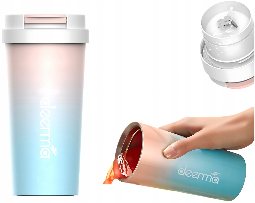 Blender Bezprzewodowy Deerma Dem-Nu90 Chłodzenie Izolacja Kubek Akcesoria