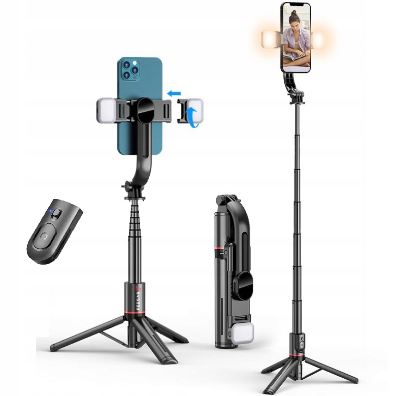 Feegar Kijek Do Selfie Stick Tripod Bluetooth Led