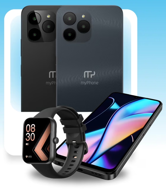 Myphone N23 Elegancki Smartfon + Etui 5000 Mah 6.51 Hd+ 128Gb 50 Mpx