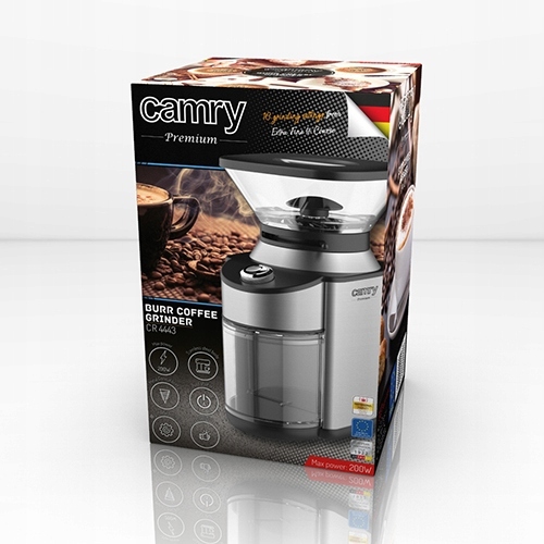 Młynek Do Kawy Elektr. Żarno Stożek 16 Ustawień