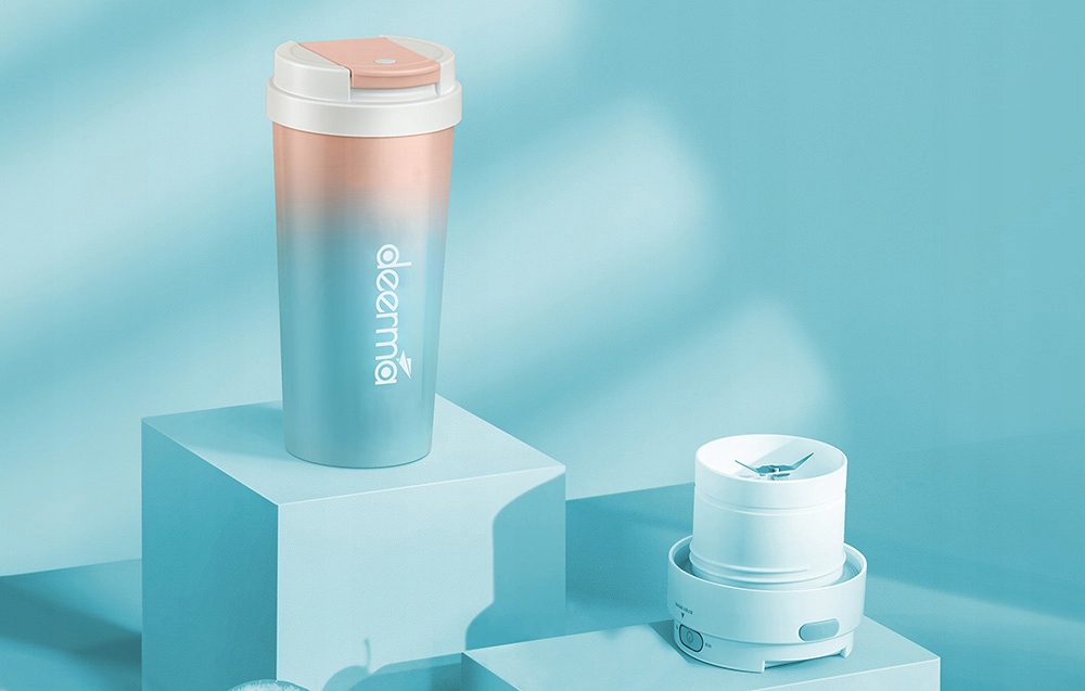 Blender Bezprzewodowy Deerma Dem-Nu90 Chłodzenie Izolacja Kubek Akcesoria