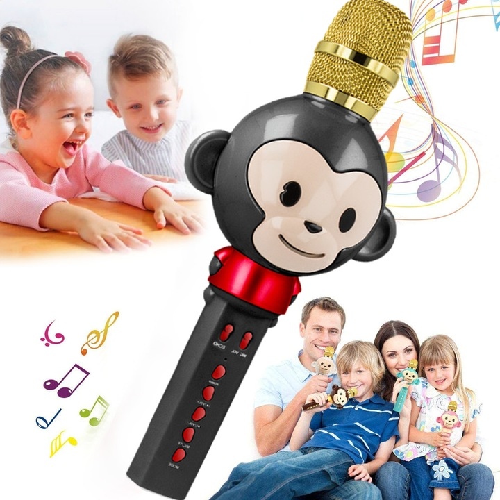Mikrofon Bluetooth Z Głośnikiem Karaoke Dla Dzieci