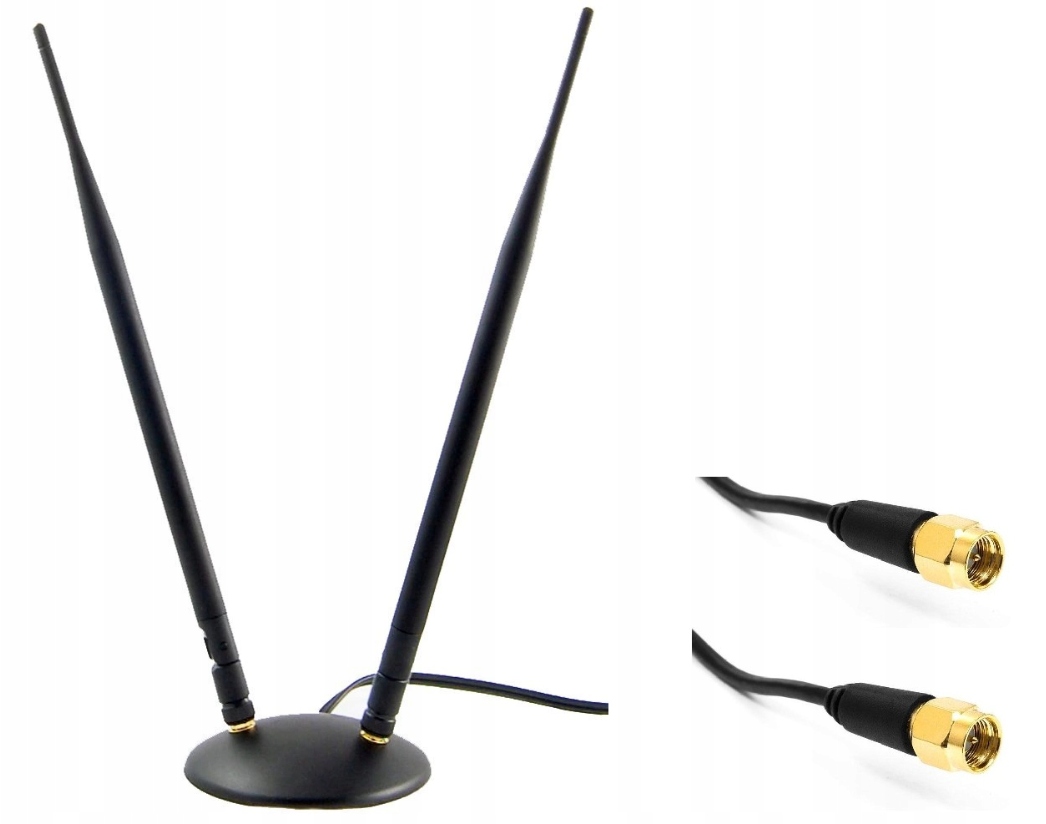 Antena Dual Lte 10Db Huawei B593 B315 E5186 2X Sma