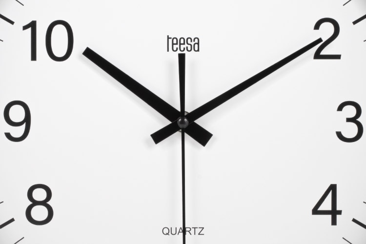 Zegar Ścienny Teesa Silver Srebrny 30Cm + Bateria