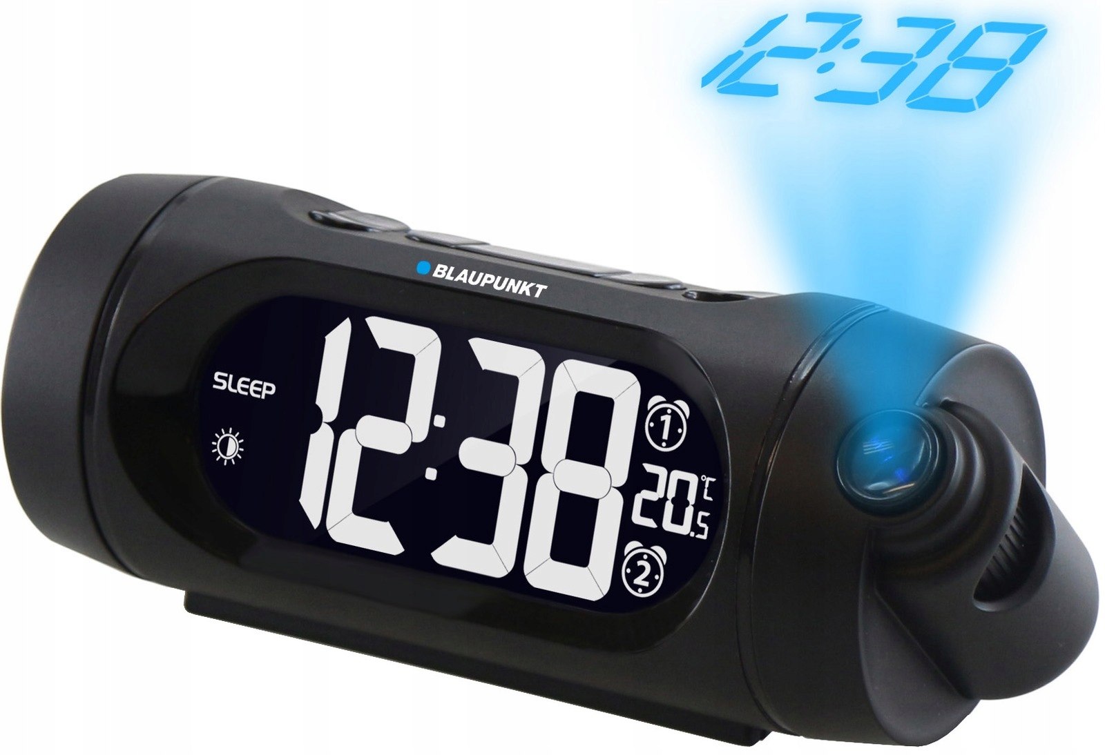 Radiobudzik Z Projektorem I Ładowaniem Usb Crp9Bk