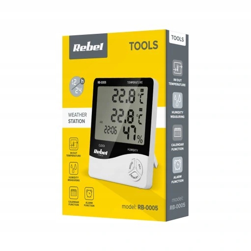 Termometr Z Higrometrem Pokojowy Wilgotnościomierz