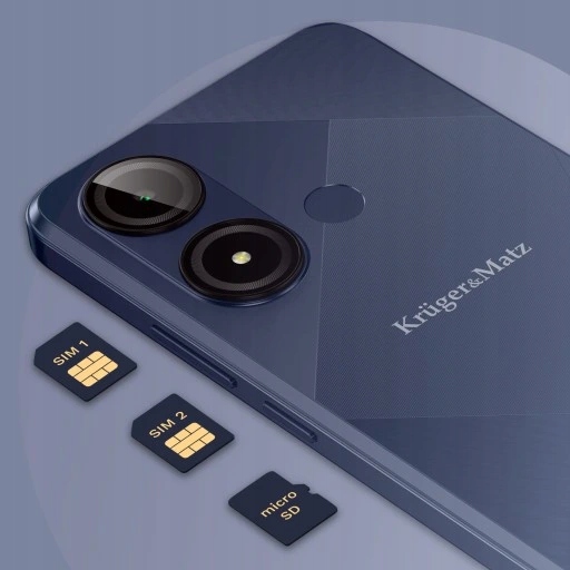 Smartfon Kruger&Matz Flow 11 6,56" 4/64Gb Dualsim 4000Mah Lte Granatowy