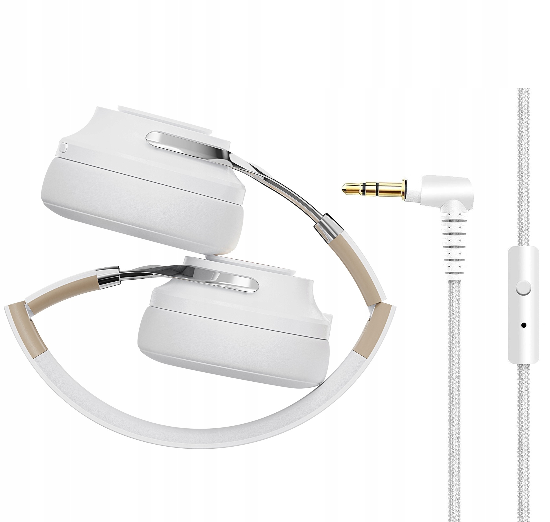 Słuchawki Bezprzewodowe Nauszne Anc 65H Feegar Alphabeat Białe Bluetooth5.4