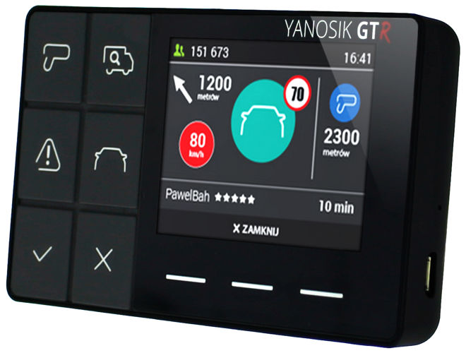 Yanosik Gtr Antyradar + Abonament +Etoll