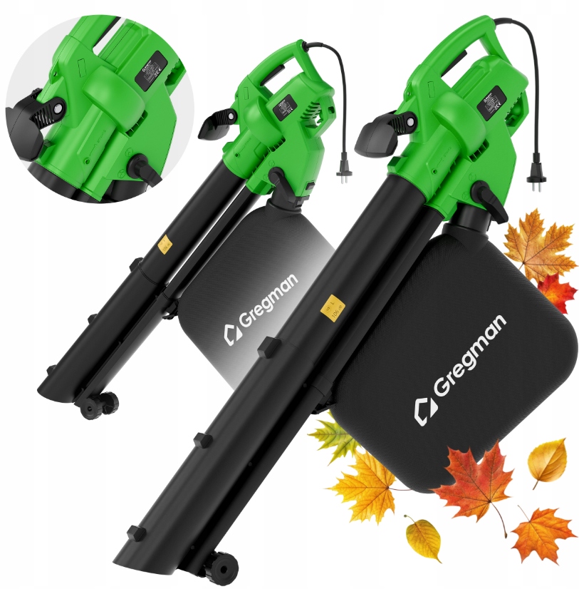 Elektryczna Dmuchawa Odkurzacz Do Liści Picker 30 Rozdrabniacz Gregman