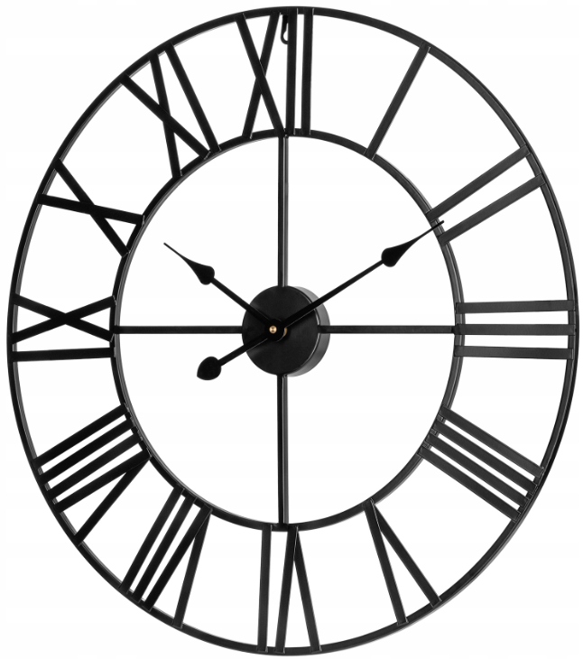 Teesa Aluminiowy Duży Zegar Ścienny 60 Cm Tsa0039