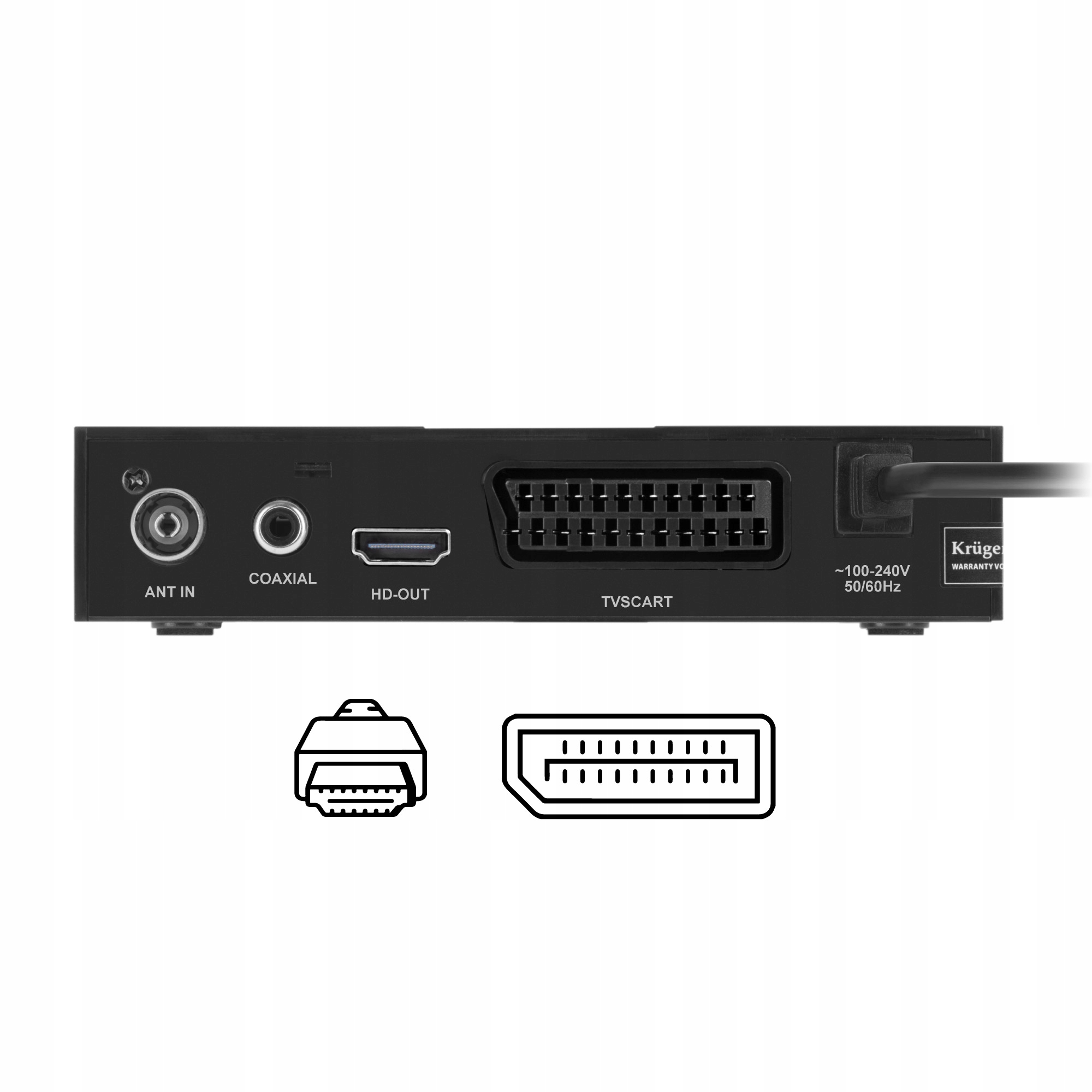 Tuner Dvb-T2 H.265 Hevc Kruger&Matz Hdmi Scart Pvr Epg Usb Dekoder Km0550D