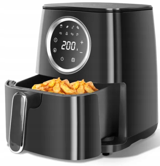 Frytkownica Beztłuszczowa Air Fryer 4.2L Moc 1400W Okno Podglądowe